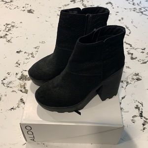 Chunky suede Aldo ankle boots